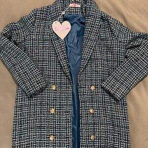 Buddy Love Tweed Blazer Dress - Size Large